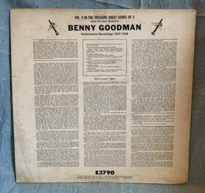 Benny Goodman Performance Recordings 1937-1938 Treasure Chest Vol