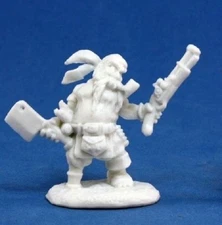 Reaper Bones Classic 77133 GRUFF GRIMECLEAVER, DWARF PIRATE DWARF ROGUE