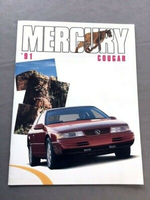 1991 Mercury Cougar LS and XR-7 XR7 Original 24-page Car Sales