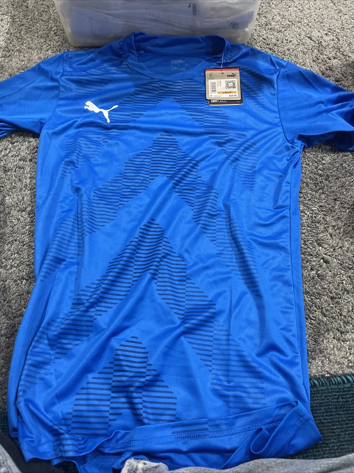 Puma Unisex Adult SMALL Team Glory Athletic Blue Jersey 70501702 NEW WITH TAGS