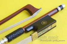 01 ONE 4/4 Violin Bow brazil wood Ebony frog Straight Natural Bow Hair Advance