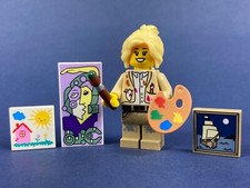 LEGO® Figur Maler Straßenmaler Künstler Bild Picasso Frau blond Pinsel #3