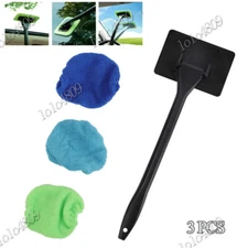 Window Cleaner Tool Kit Microfiber Car Wiper Cleaner Glass Brush Tool 3PCS