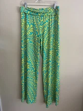 Trina Turk Trellis Swim Cover Up Fold Over Pant Green Size XL
