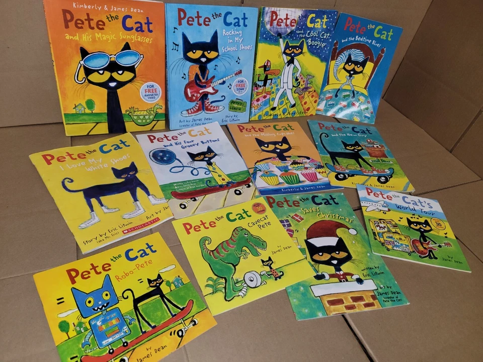 Lot of 5 Pete the Cat Paperback/Hardcover Books~James Dean/Eric Litwin Random - Image 2 of 3