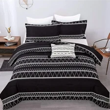 3-Piece Duvet Cover Set (104 “x90”),Reversible (1Bed Duvet Cover+ 2 Pillowcases)