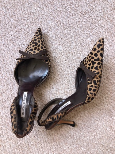 leopard print slingback kitten heels