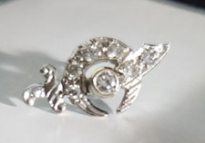 14KT WG MASONIC DIAMOND TIE PIN