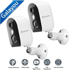 Galayou Wireless Security Camera System Outdoor Home Wifi Night Vision Cam 2K