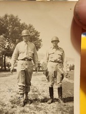 WWII U.S. ARMY GI Photo Original c1939-1945 - 2 Soldiers