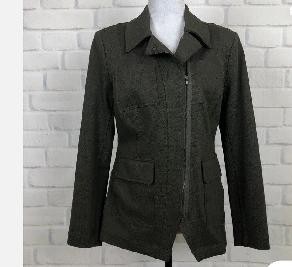 Chaqueta Cabi Mujer S Verde Oliva Academia Militar Blazer Asimétrico 4120 Foto 2 de 4