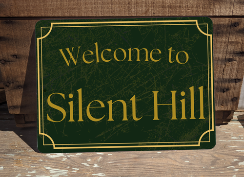 Welcome To Silent Hill Video Game Man Cave 9" x 12" Metal Sign - Picture 1 of 4