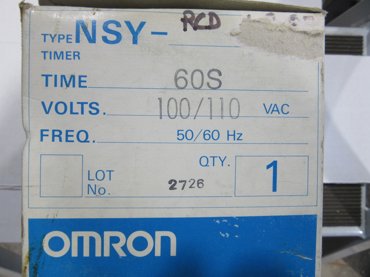 Omron NSY-RCD Miny Timer 0-60 Seconds 110V Type NSY NEW!!! Free