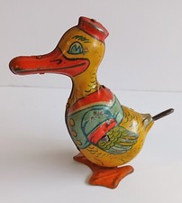 J Chein Tin Litho Toy Duck Wind Up Vintage 1930s Donald Like Non Working