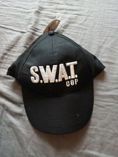 Embossed Embroidered SWAT Baseball Cap Cops Police Hat Halloween Costume