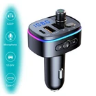 Car Cigar Plug Bluetooth FM Transmitter MP3 Player Radio Adapter Kit USB Charger