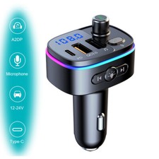 Car Cigar Plug Bluetooth FM Transmitter MP3 Player Radio Adapter Kit USB Charger
