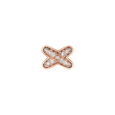 CHAUMET - EINZELNER OHRRING GAMES DE LINKS AUS ROSEGOLD UND DIAMANTEN - 083468