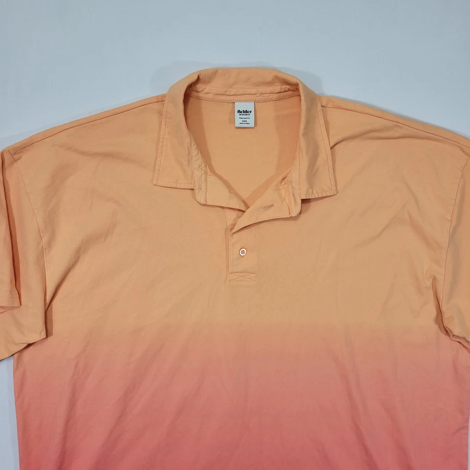 Polo Bonobos Fielder Para Hombre Naranja Dos Tonos Color Talla XXXL 3XL Relajado Foto 2 de 4