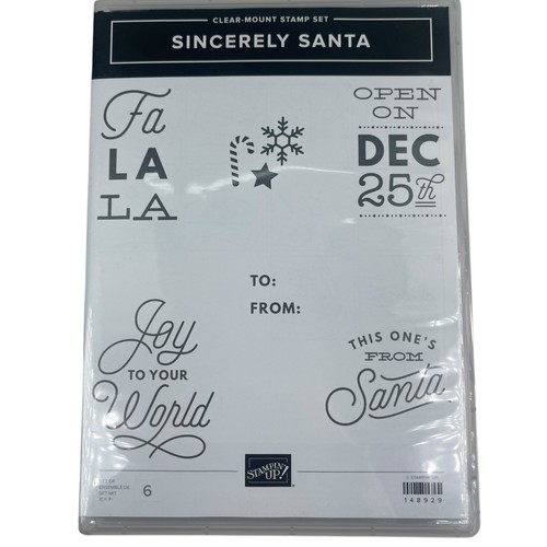 Stampin' Up! Stempelset Mit freundlichen Grüßen Weihnachtsmann 6 Stempel Weihnachten Feiertag 148929