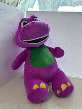 Fisher-Price Barney  s World Jumbo Barney 26inch Plush Large Scale  Soft Texture