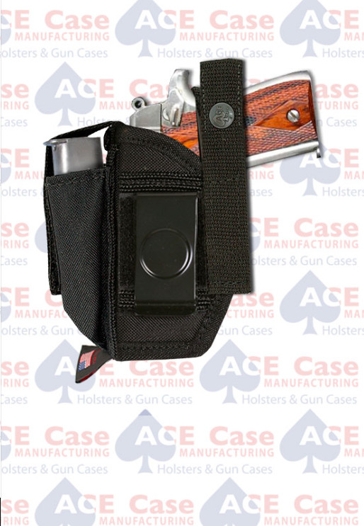 ACE Manufacturing Nylon Small to Medium Pistol Holster with Extra Magazine Pouch