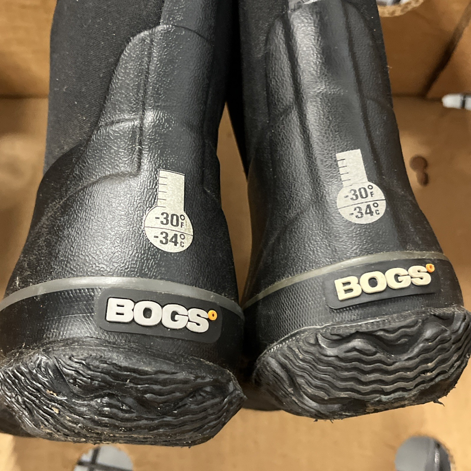 Bogs Kids Classic High HA Waterproof Insulated Winter Boots Black Sz 7
