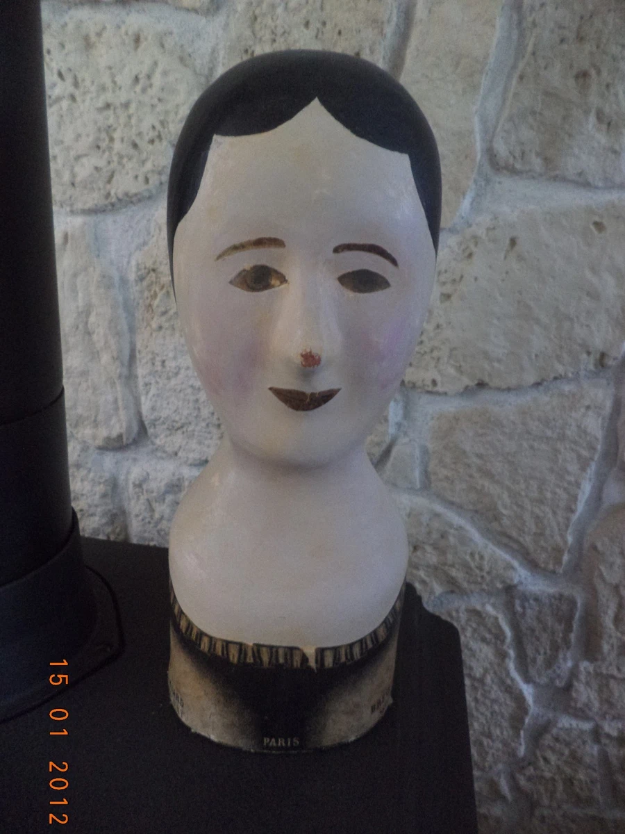 Insolite Marotte à Tête Allemande En Biscuit