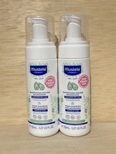 2- Mustela Shampooing Mousse Foam Shampoo For Newborn Cradle Cap 5.07 fl oz