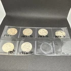 Franklin Half Dollar 50C Lot of 5 Silver 1951, 1952-D, 1953-D, 1958-D, 1962