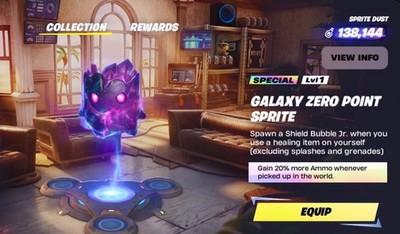 Super Ultra Rare Galaxy Zero Point Sprite For Fortnite (keep)