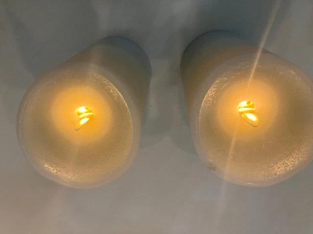 Lote de 2 Luces Belén LED Encendido Apagado Táctil a Luz Vela Sin Llama Foto 2 de 4