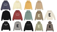 Fear of God Essentials Kids 90's Heavy Fleece Knit Polo Hoodie 8/10/12/14