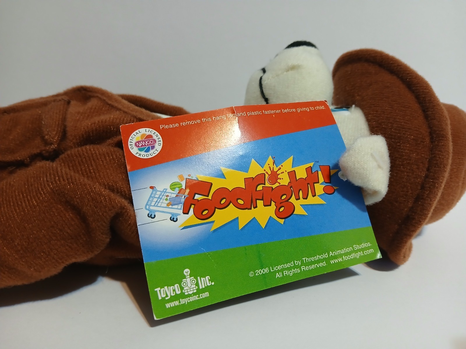 Foodfight Movie Dex Dogtective 13" inch plush Nanco 2006 Food Fight w tag