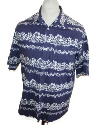 HAWAII HEMD Herren Hawaiishirt  Gr M  Blumen  Magnum Aloha Rockability Italy