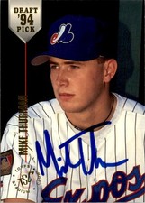 Mike Thurman 1994 Topps Stadium Club Draft Picks Auto RC #81 A Montral Expos