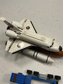 LEGO City Spaceport 60080 Nasa Space Shuttle W/ Launch Pad Set Incomplete