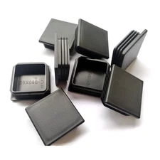 CaSuTong 8 Pack 2 3/8 Inch (60mm) Square Plastic Plugs, Insert End Caps for S...