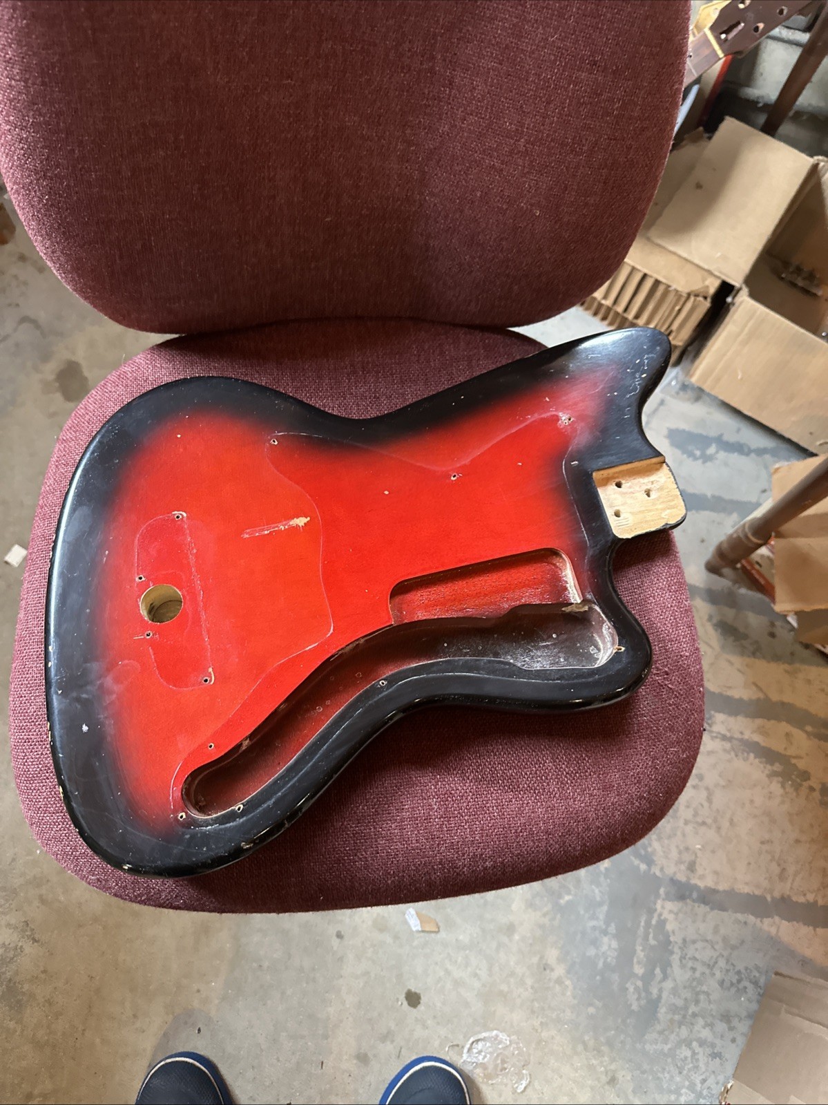 Vintage 1965 Silvertone Silhouette Guitar Body Harmony