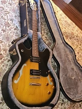 Beautiful Hollow Body Electric Blues Guitar, Oscar Schmidt Delta King OE30, case