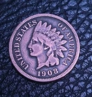 1908 1C BN Indian Cent Very Good Condition #320