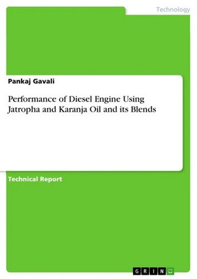 Pankaj Gavali | Performance of Diesel Engine Using Jatropha and Karanja Oil...