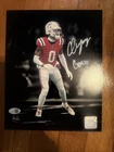 Christian Gonzalez Signed Auto 8x10 Ne Patriots W/Gonzo JSA Witness