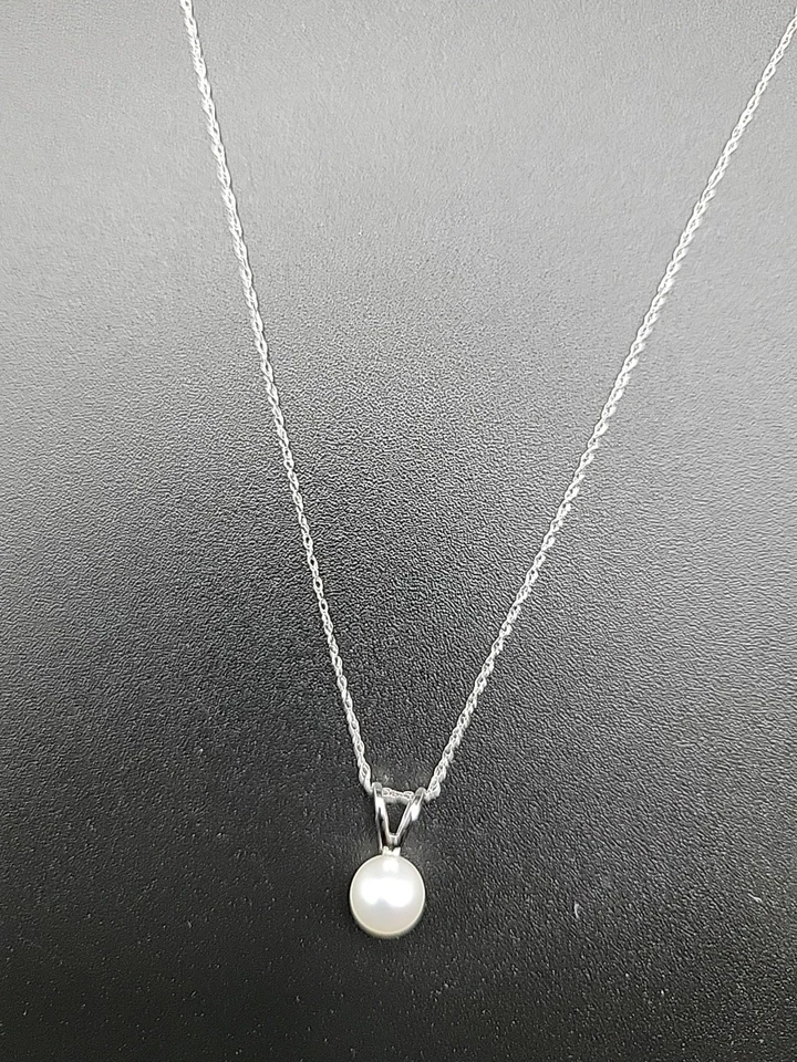 MASTOLONI Cultured Pearl Pendant Necklace Chain Length 18" - Image 4 of 4