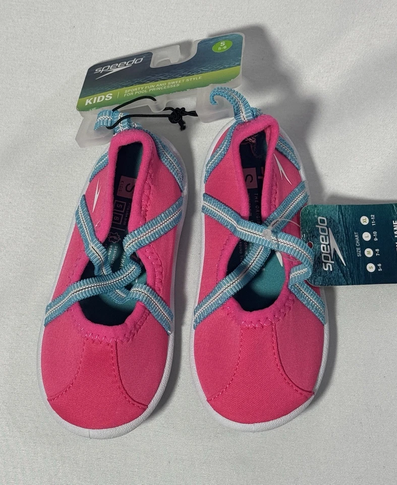 Speedo Rosa Agua Zapatos Mary Jane Niñas Pequeñas Sandalias Playa Talla Pequeña 5/6 NUEVO Foto 2 de 4
