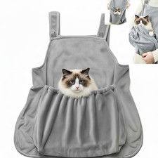 Cat Apron Carrier, Pet Sleeping Bag, Kitten Hands-Free Soft-Sided Carrier Pou...