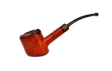 PIPA VINTAGE ROPP TOURISM (5) PELLE MARRONE RIVESTITA PIEGATA POKER ESTATE