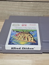 Alfred Chicken (Nintendo Entertainment System, 1994). Cartridge & NES Sleeve.
