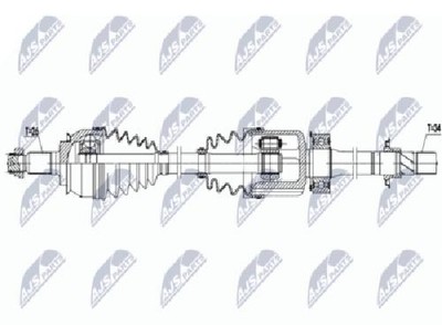 Original NTY Antriebswelle NPW-BM-156 für MINI
