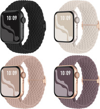 Braided Stretchy Solo Loop Compatible for Apple Watch Band 38Mm 40Mm 41Mm 42Mm 4